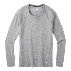 Smartwool Classic AllSeason Merino Base Layer Long Sleeve Top Women's in Light Grey Heather